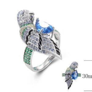 SJ34458, Ladies' Moissanite Ring, S925, Rhodium Plated, White, 6.21g