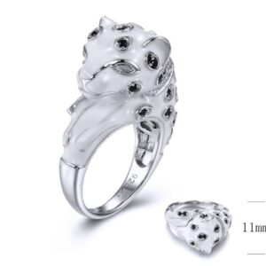 SJ34525, Ladies' Moissanite Ring, S925, Rhodium Plated, White, 7.41g