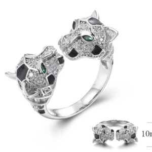 SJ39246, Ladies' Moissanite Ring, S925, Rhodium Plated, White, 6.72g