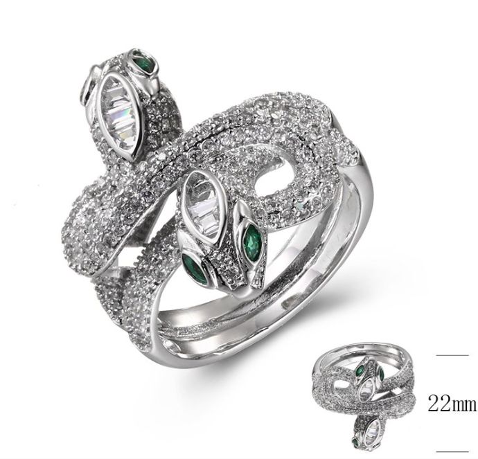 SJ38515, Ladies' Moissanite Ring, S925, Rhodium Plated, White, 6.69g
