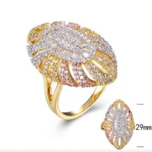 SJ30252, Ladies' Moissanite Ring, S925, Rhodium Plated, White, 5.45g