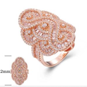 SJ23260, Ladies' Moissanite Ring, S925, Rhodium Plated, White, 11.8g