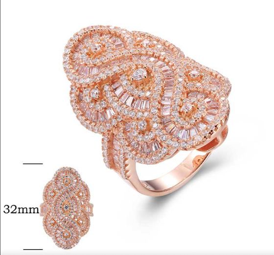 SJ23260, Ladies' Moissanite Ring, S925, Rhodium Plated, White, 11.8g