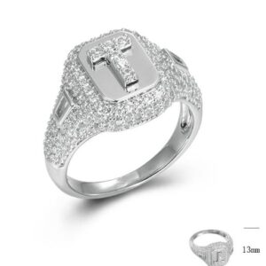 SJ44794, Ladies' Moissanite Ring, S925, Rhodium Plated, White, 4.72g