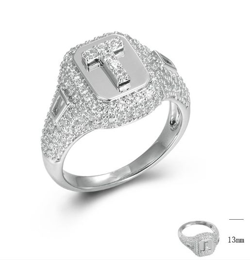 SJ44794, Ladies' Moissanite Ring, S925, Rhodium Plated, White, 4.72g
