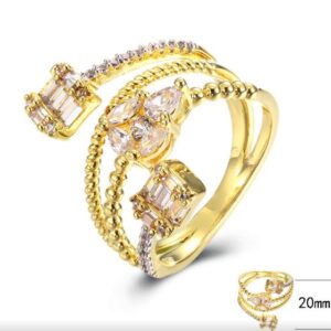 SJ40104, Ladies' Moissanite Ring, S925, Rhodium Plated, White, 3.99g