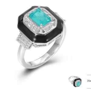 SJ45663, Ladies' Moissanite Ring, S925, Rhodium Plated, White, 4.49g
