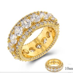 SJ36677, Ladies' Moissanite Ring, S925, Rhodium Plated, White, 13.37g