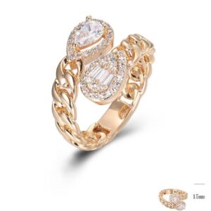 SJ44608, Ladies' Moissanite Ring, S925, Rhodium Plated, White, 4.44g