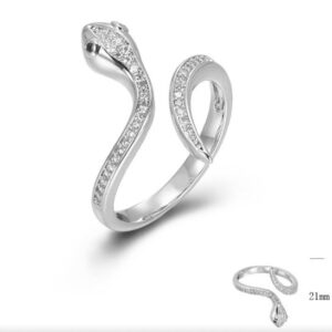 SJ45468, Ladies' Moissanite Ring, S925, Rhodium Plated, White, 2.82g