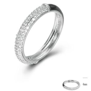 SJ44891, Ladies' Moissanite Ring, S925, Rhodium Plated, White, 2g