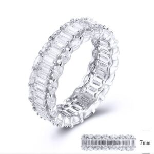 SJ32210, Ladies' Moissanite Ring, S925, Rhodium Plated, White, 3.82g