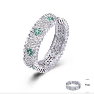 SJ45432, Ladies' Moissanite Ring, S925, Rhodium Plated, White, 4.11g