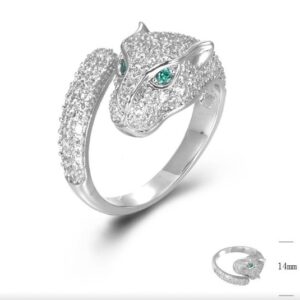 SJ45649, Ladies' Moissanite Ring, S925, Rhodium Plated, White, 4.87g