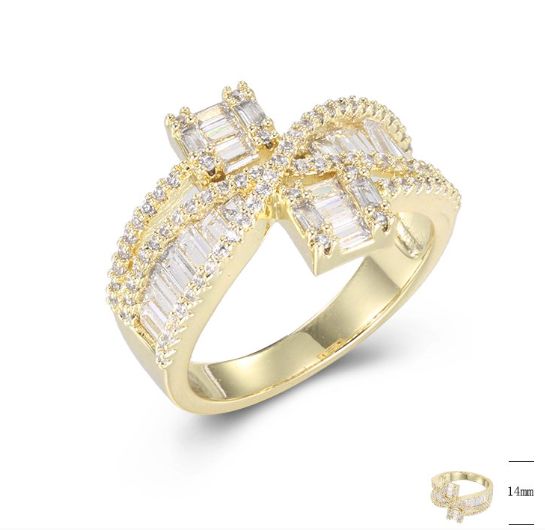 SJ42697, Ladies' Moissanite Ring, S925, Rhodium Plated, White, 4.39g
