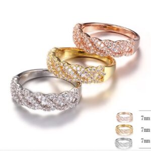 SJ29059, Ladies' Moissanite Ring, S925, Rhodium Plated, White, 3.17g