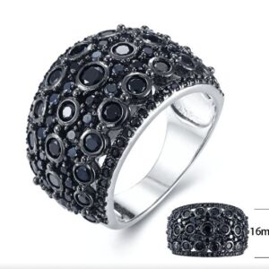 SJ23265, Ladies' Moissanite Ring, S925, Rhodium Plated, White, 9.04g