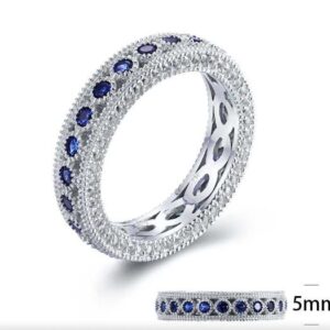 SJ24139, Ladies' Moissanite Ring, S925, Rhodium Plated, White, 4.58g