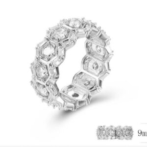 SJ29114, Ladies' Moissanite Ring, S925, Rhodium Plated, White, 2.91g
