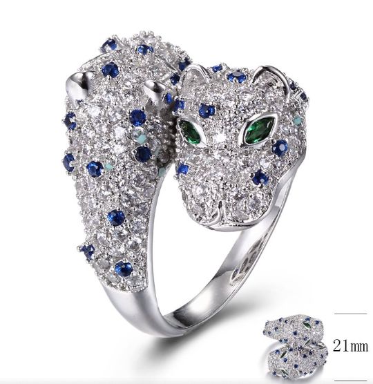 SJ33247, Ladies' Moissanite Ring, S925, Rhodium Plated, White, 7.68g