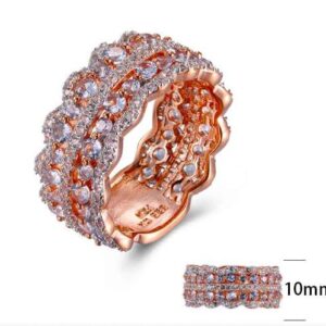 SJ23614, Ladies' Moissanite Ring, S925, Rhodium Plated, White, 4.84g