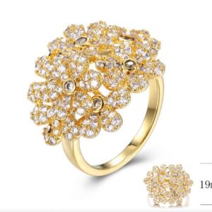 SJ29366, Ladies' Moissanite Ring, S925, Rhodium Plated, White, 5.7g