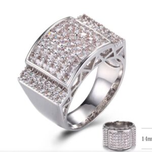SJ30957, Ladies' Moissanite Ring, S925, Rhodium Plated, White, 3.72g