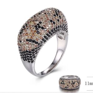 SJ31021, Ladies' Moissanite Ring, S925, Rhodium Plated, White, 6.8g