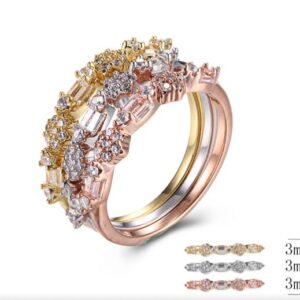 SJ30632, Ladies' Moissanite Ring, S925, Rhodium Plated, White, 4.45g