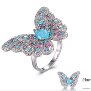 SJ30427, Ladies' Moissanite Ring, S925, Rhodium Plated, White, 7.86g