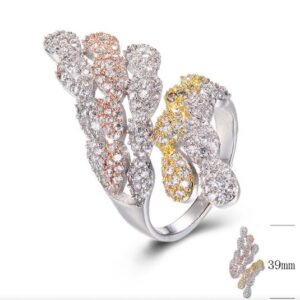 SJ29891, Ladies' Moissanite Ring, S925, Rhodium Plated, White, 6.44g