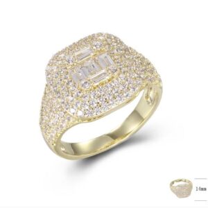 SJ42695, Ladies' Moissanite Ring, S925, Rhodium Plated, White, 4.46g