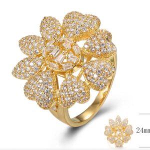 SJ34953, Ladies' Moissanite Ring, S925, Rhodium Plated, White, 6.97g