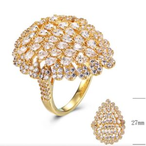 SJ30046, Ladies' Moissanite Ring, S925, Rhodium Plated, White, 6.06g