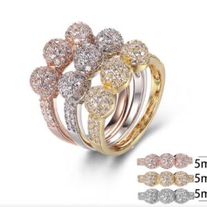 SJ28615, Ladies' Moissanite Ring, S925, Rhodium Plated, White, 3.08g