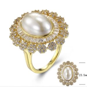 SJ30093, Ladies' Moissanite Ring, S925, Rhodium Plated, White, 6.07g