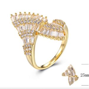 SJ29660, Ladies' Moissanite Ring, S925, Rhodium Plated, White, 4.35g