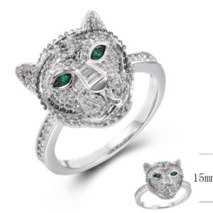 SJ39239, Ladies' Moissanite Ring, S925, Rhodium Plated, White, 4.99g