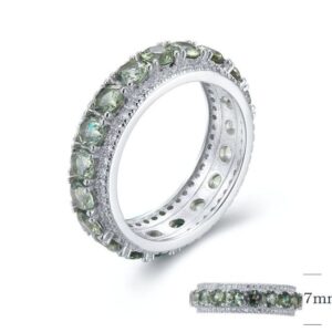 SJ22283, Ladies' Moissanite Ring, S925, Rhodium Plated, White, 4.89g