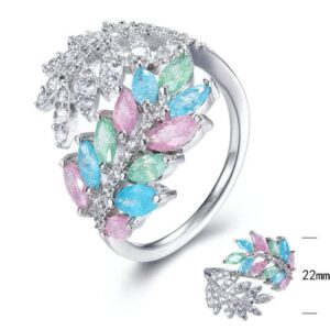 SJ29786, Ladies' Moissanite Ring, S925, Rhodium Plated, White, 5.1g