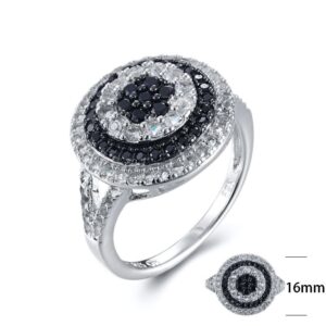 SJ22969, Ladies' Moissanite Ring, S925, Rhodium Plated, White, 4.57g