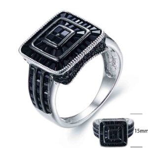 SJ23623, Ladies' Moissanite Ring, S925, Rhodium Plated, White, 6.18g