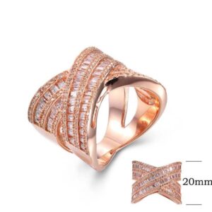 SJ23253, Ladies' Moissanite Ring, S925, Rhodium Plated, White, 9.93g