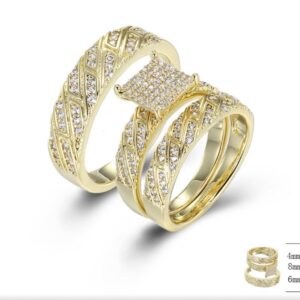 SJ42315, Ladies' Moissanite Ring, S925, Rhodium Plated, White, 9.31g