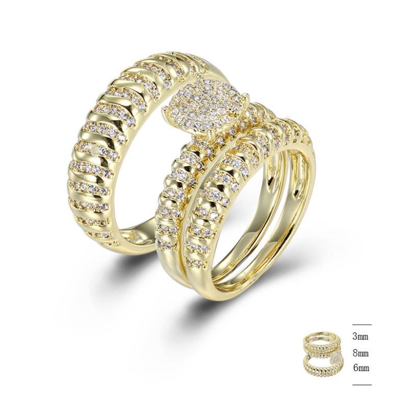 SJ42306, Ladies' Moissanite Ring, S925, Rhodium Plated, White, 9.1g