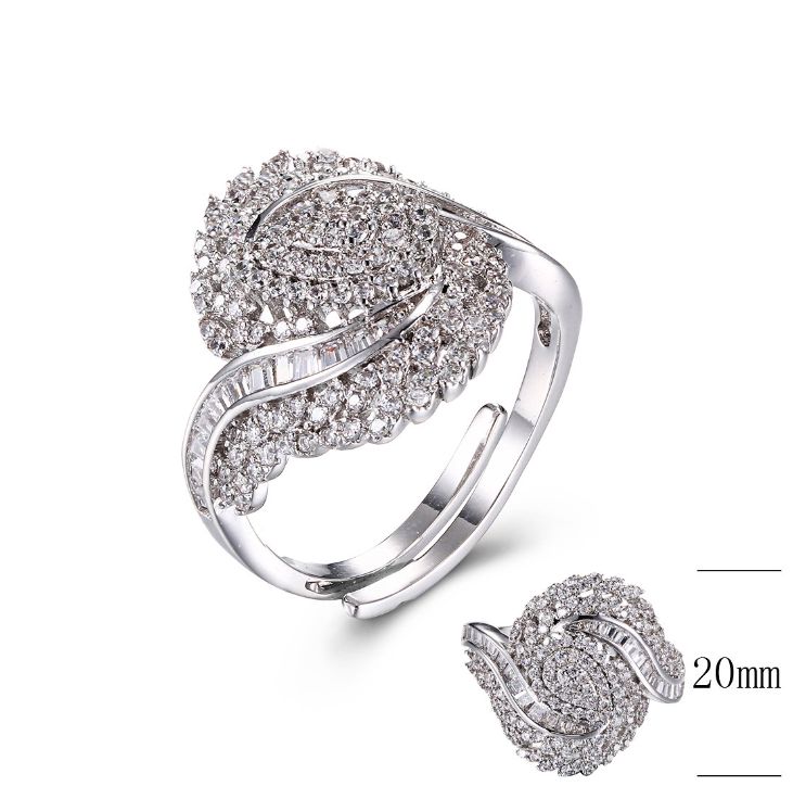 SJ30471, Ladies' Moissanite Ring, S925, Rhodium Plated, White, 5.16g