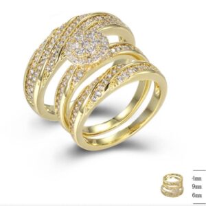 SJ42302, Ladies' Moissanite Ring, S925, Rhodium Plated, White, 8.6g
