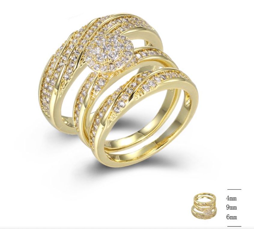 SJ42302, Ladies' Moissanite Ring, S925, Rhodium Plated, White, 8.6g