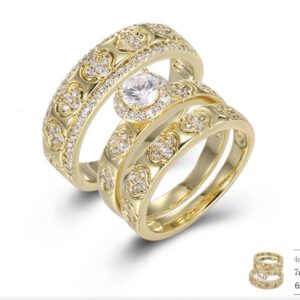 SJ42312, Ladies' Moissanite Ring, S925, Rhodium Plated, White, 9.44g