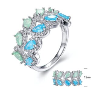 SJ30230, Ladies' Moissanite Ring, S925, Rhodium Plated, White, 5.76g